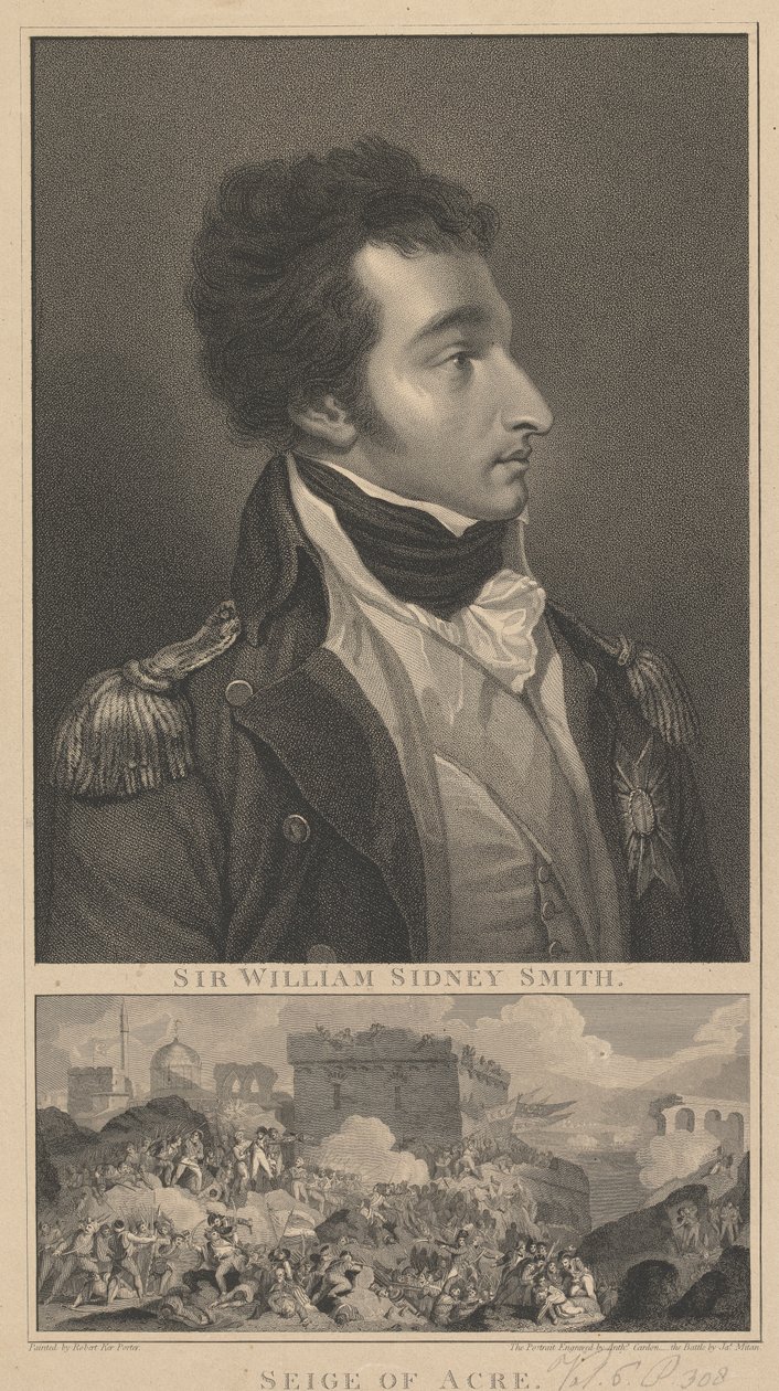 Admiraal William Sidney Smith en het beleg van Acre door Anthony Cardon