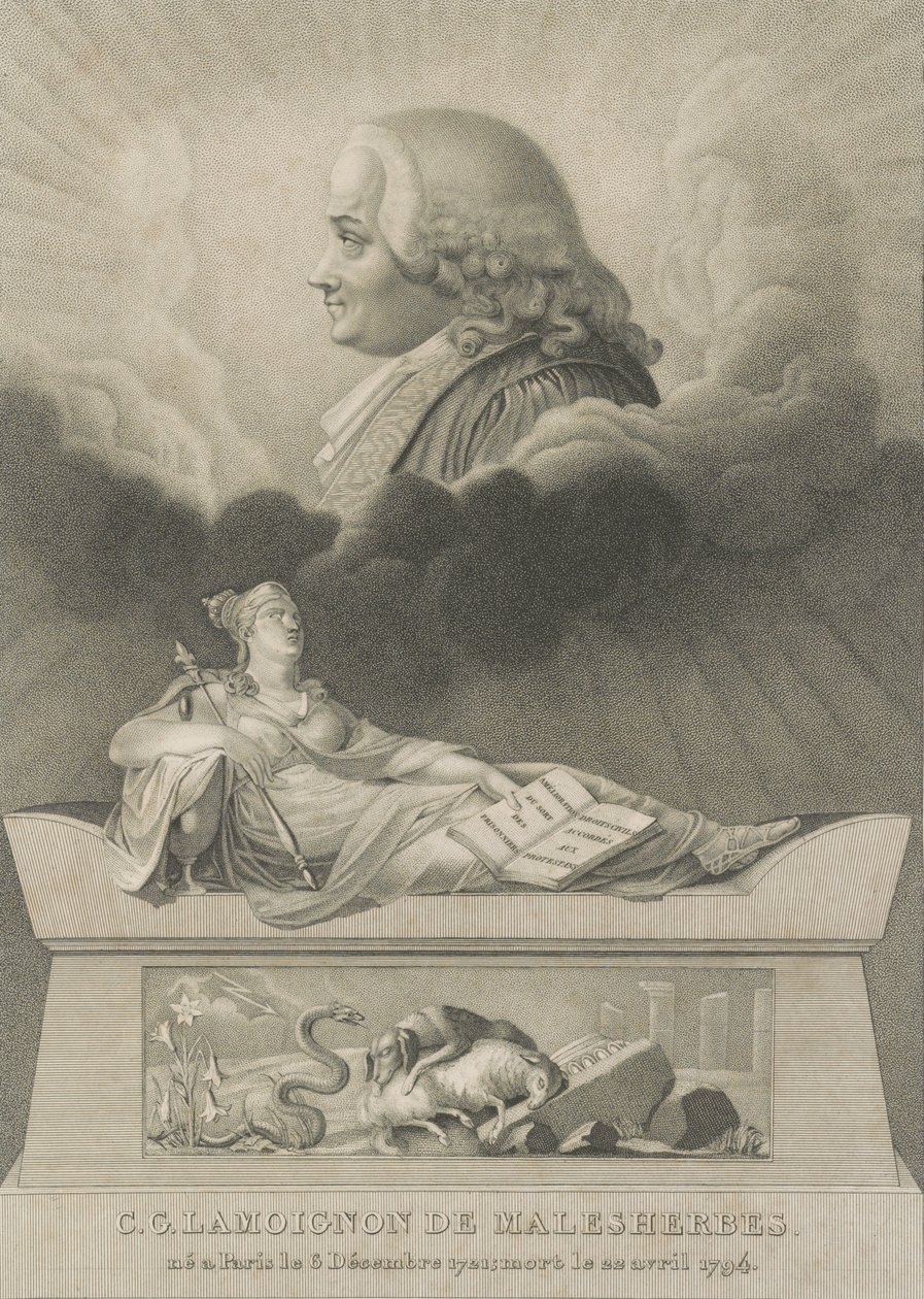 Chrétien Guillaume de Lamoignon de Malesherbes, 1798 door Anthony Cardon