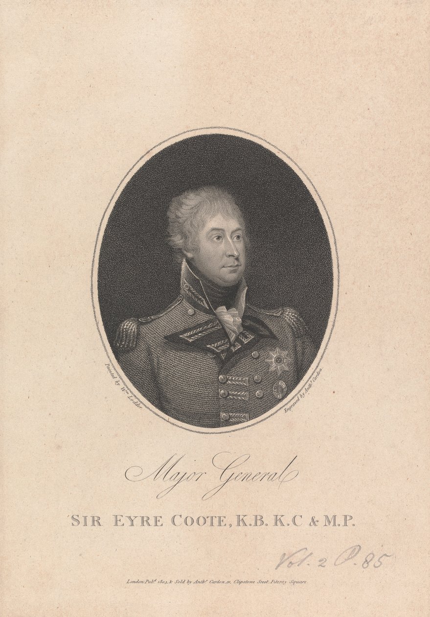 Sir Eyre Coote door Anthony Cardon