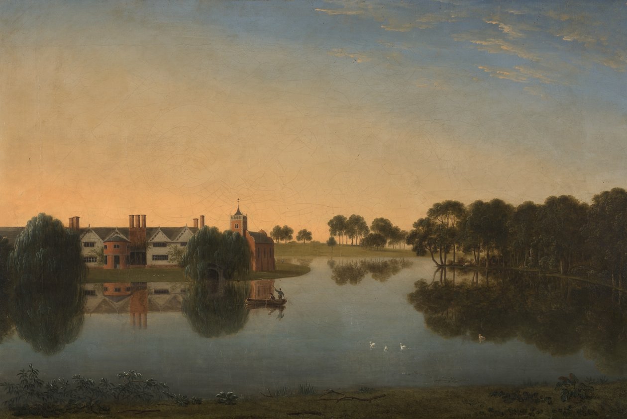 Tabley: Het Oude Huis over de Mere door Anthony Devis