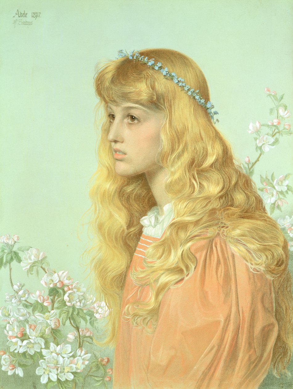Portret van Miss Adele Donaldson, 1897 door Anthony Frederick Augustus Sandys