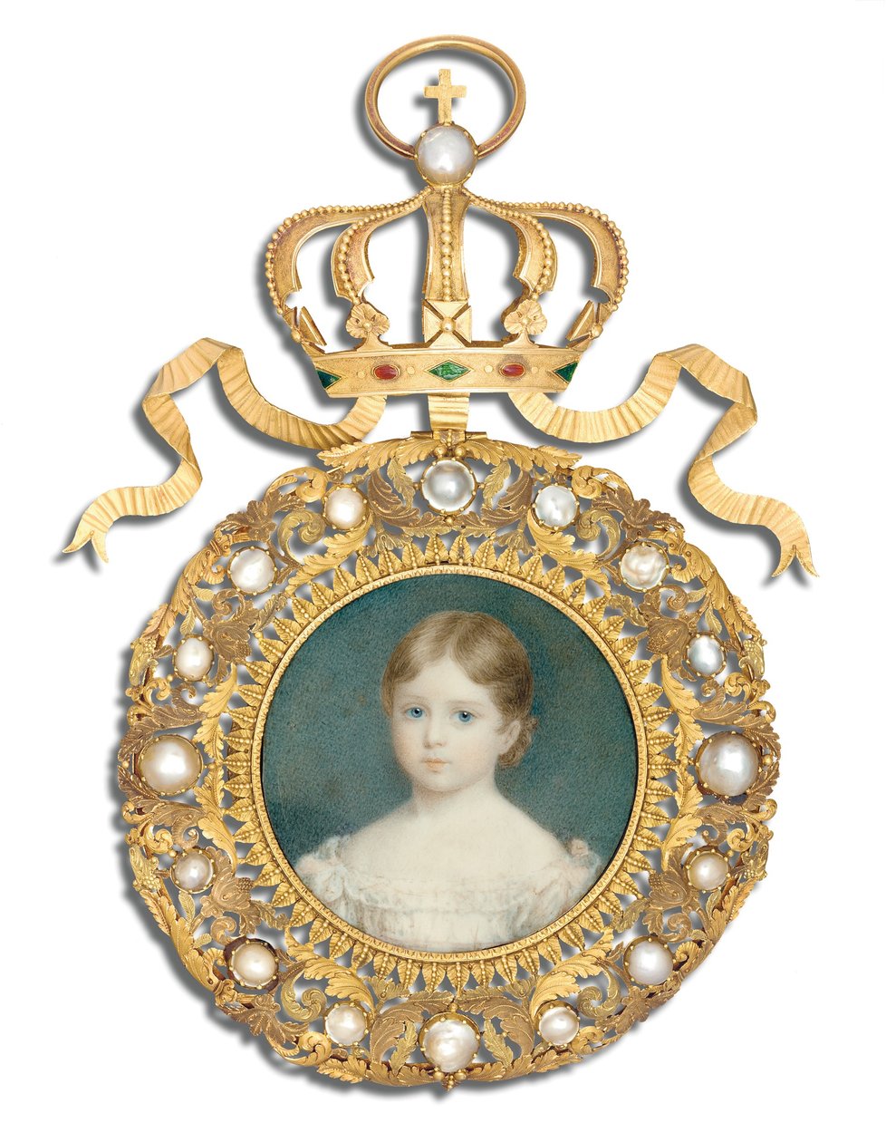 Koningin Victoria als kind, 1825 door Anthony Stewart