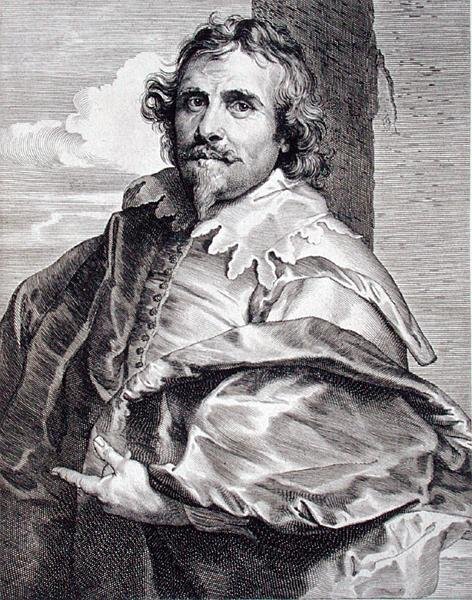 Daniel Mytens (ca.1590-ca.1647), gegraveerd door Paulus Pontius door Anthony van (after) Dyck