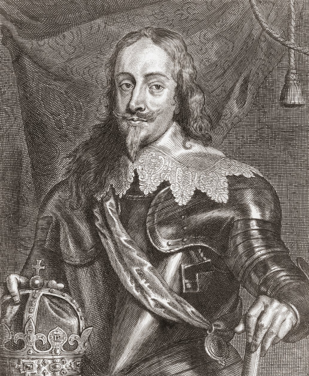 Koning Charles I, koning van Engeland, Schotland en Ierland door Anthony van (after) Dyck