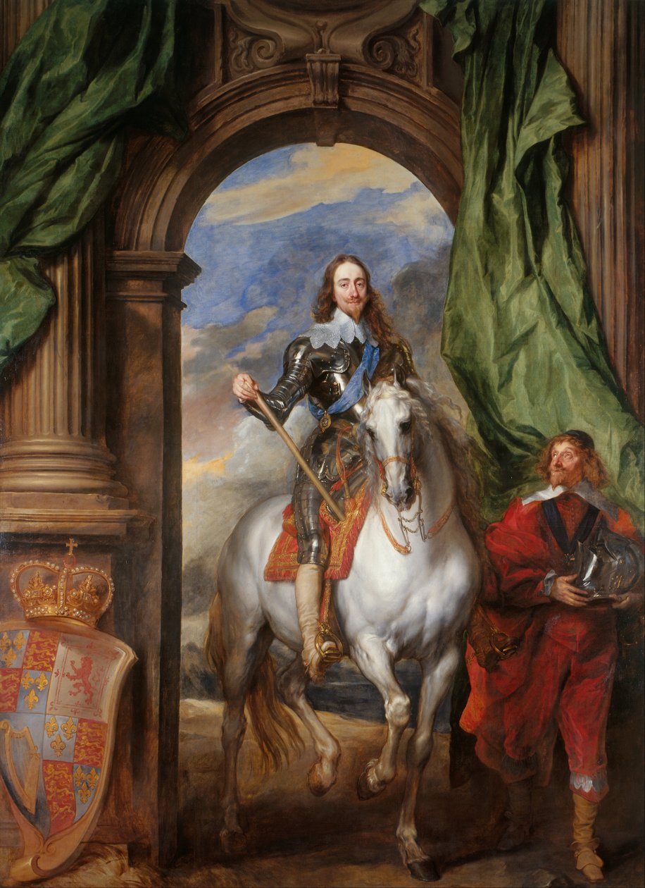 Karel I (1600-1649) met M. de St Antoine door Anthony van Dyck