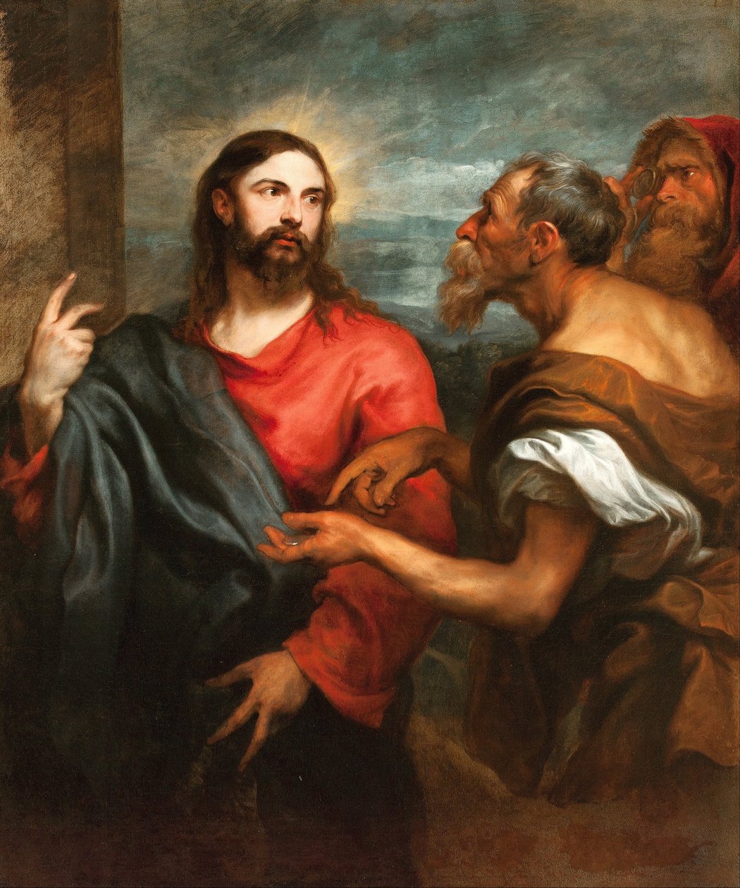 Christus van de Munt door Anthony van Dyck