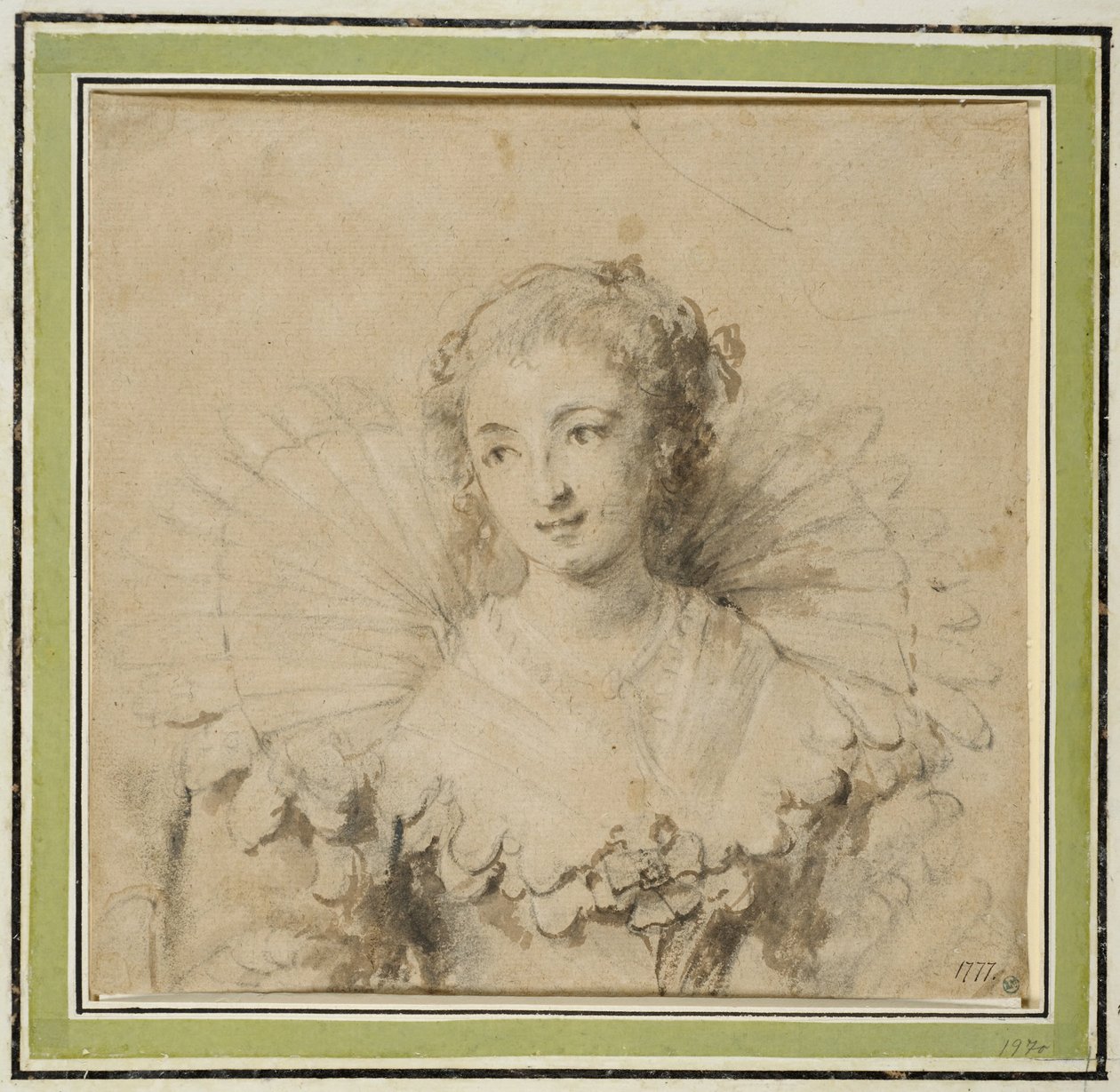 Damesportret door Anthony van Dyck
