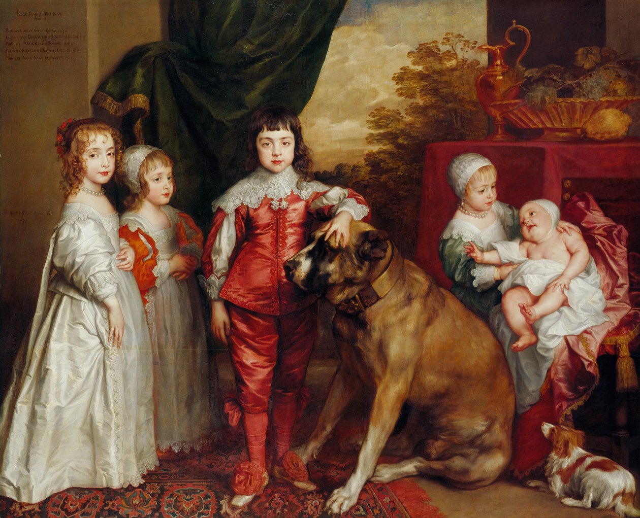 Vijf oudste kinderen van Charles I door Anthony van Dyck