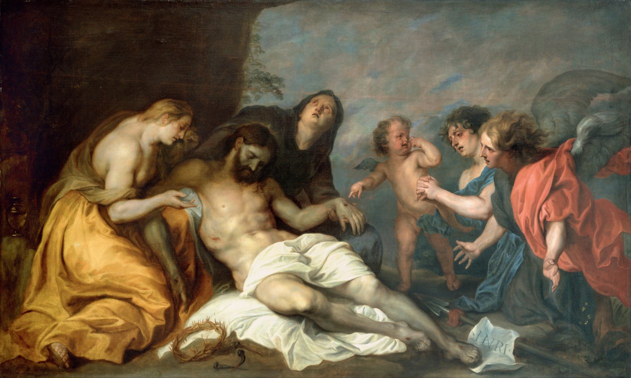Klaagliederen over de dode Christus door Anthony van Dyck