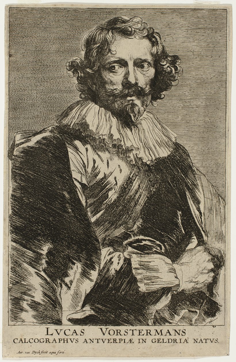 Lucas Vorsterman door Anthony van Dyck