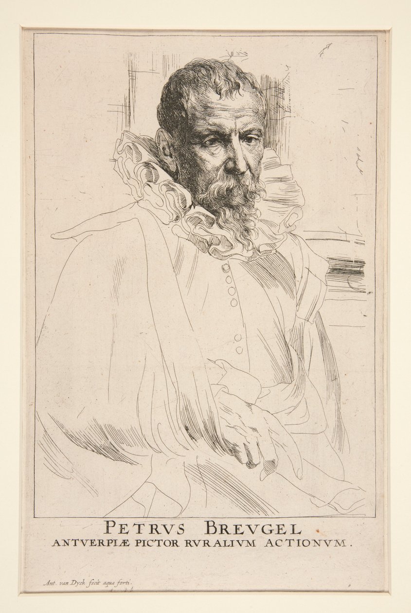 Pieter Brueghel de Jonge door Anthony van Dyck