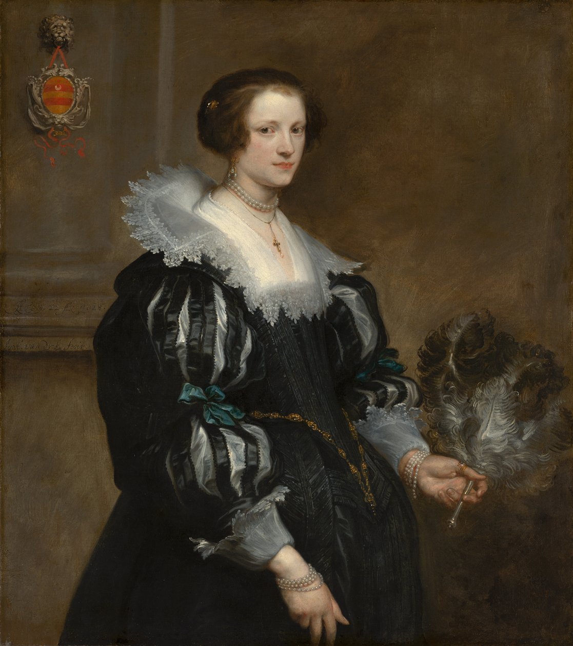 Portret van Anna Wake door Anthony van Dyck