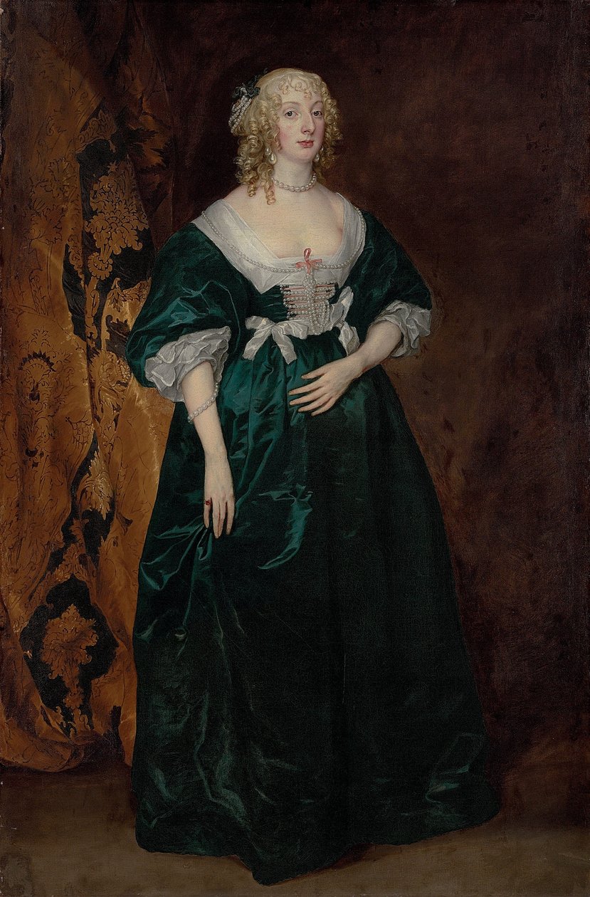 Portret van Anne Sophia Herbert, gravin van Carnarvon (-1695) door Anthony van Dyck