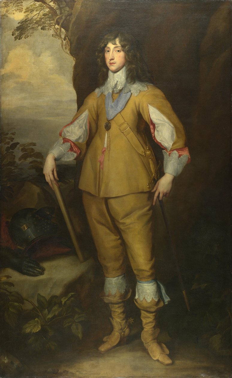 Portret van Karel I Lodewijk 1617-1680, Keurvorst van de Palts, ca. 1637 door Anthony van, Dyck