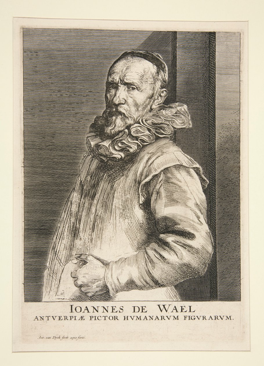 Portret van Jan de Wael (1558-1633) door Anthony van Dyck