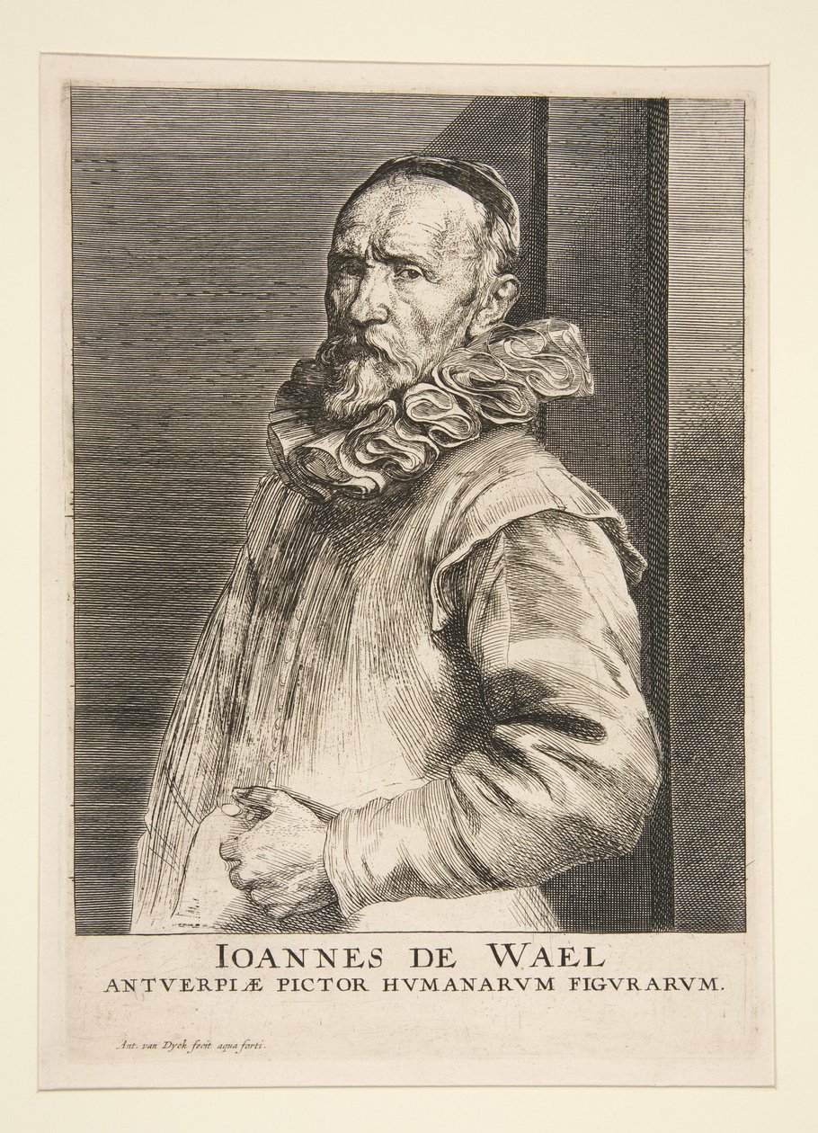 Portret van Jan de Wael (1558-1633) door Anthony van Dyck