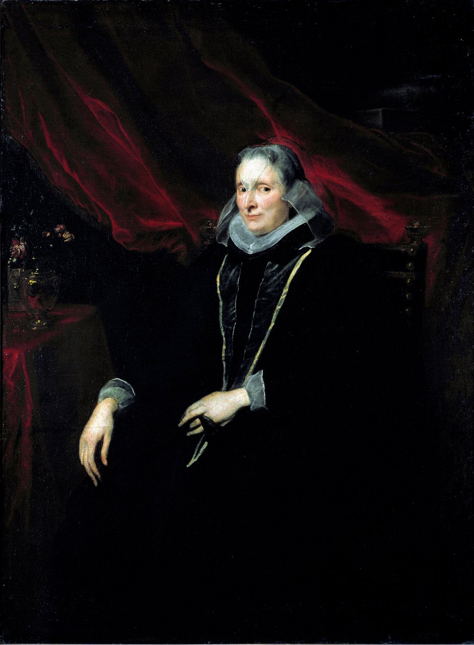 Portret van Luigia Cattaneo Gentile door Anthony van Dyck