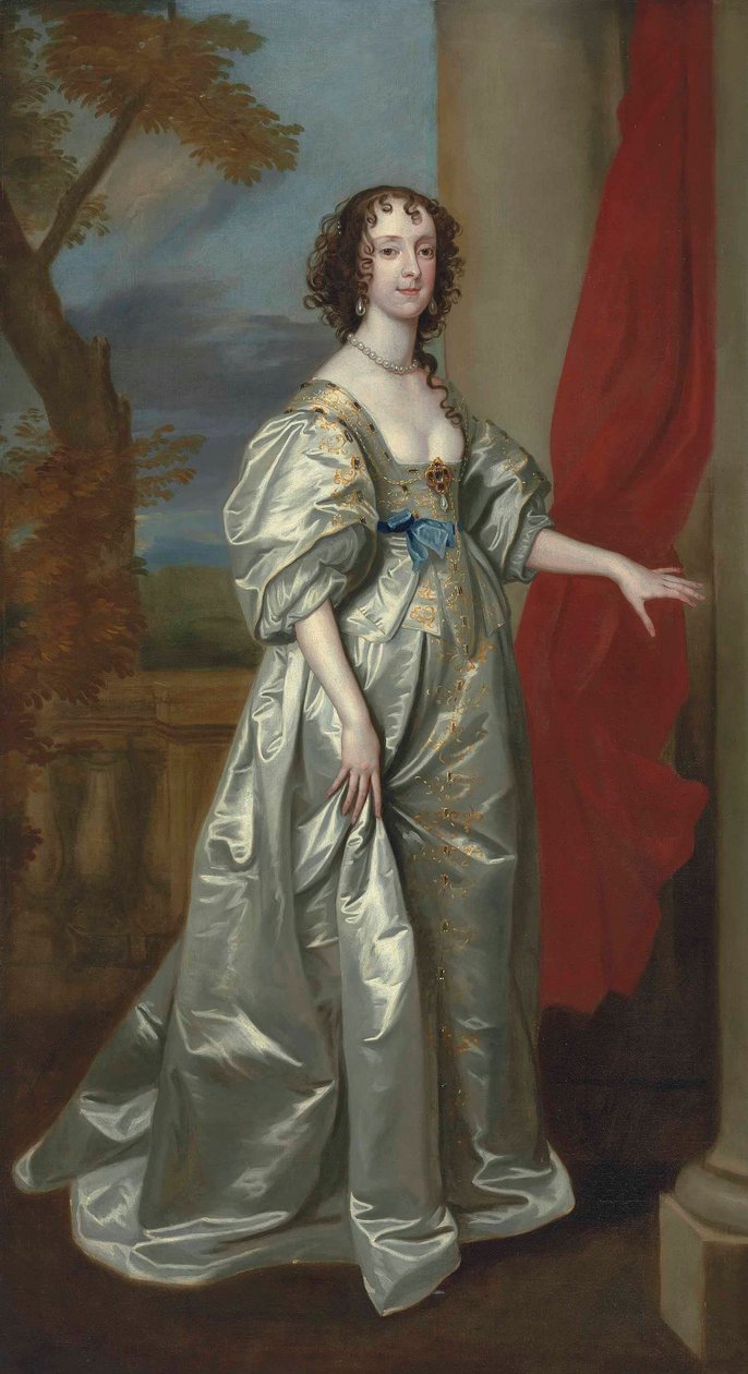 Portret van Margaret Smith, Mrs. Thomas Carey, later lady Edward Herbert (1606-1678) door Anthony van Dyck