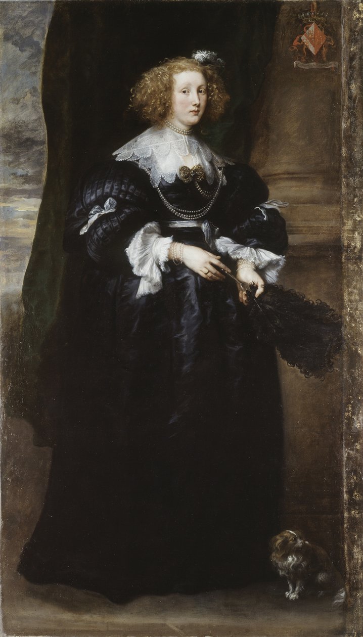 Portret van Maria de Raet door Anthony van Dyck