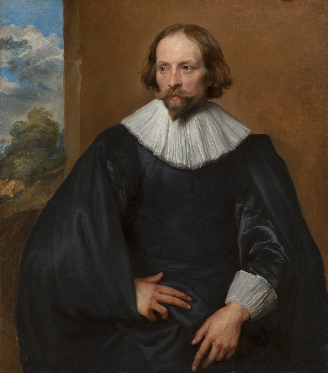 Portret van de schilder Quintijn Symons door Anthony van Dyck
