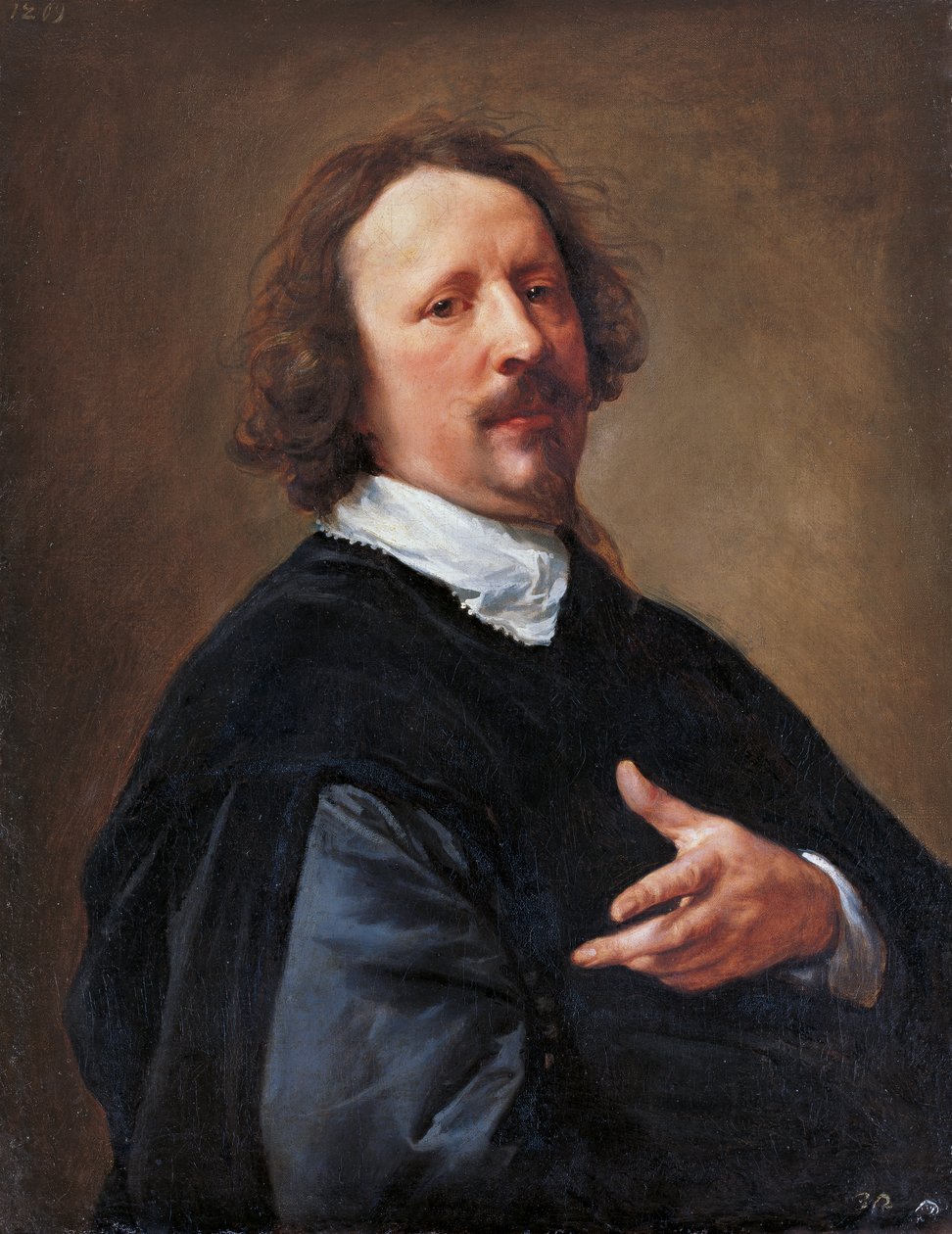 Portret van de schilder Gaspard de Crayer (1584-1669) door Anthony van Dyck