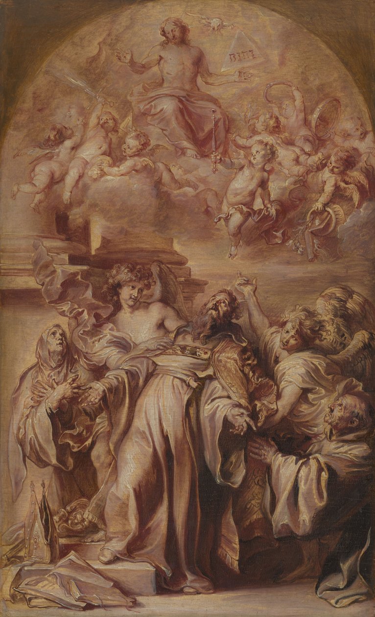 De extase van Sint-Augustinus door Anthony van Dyck