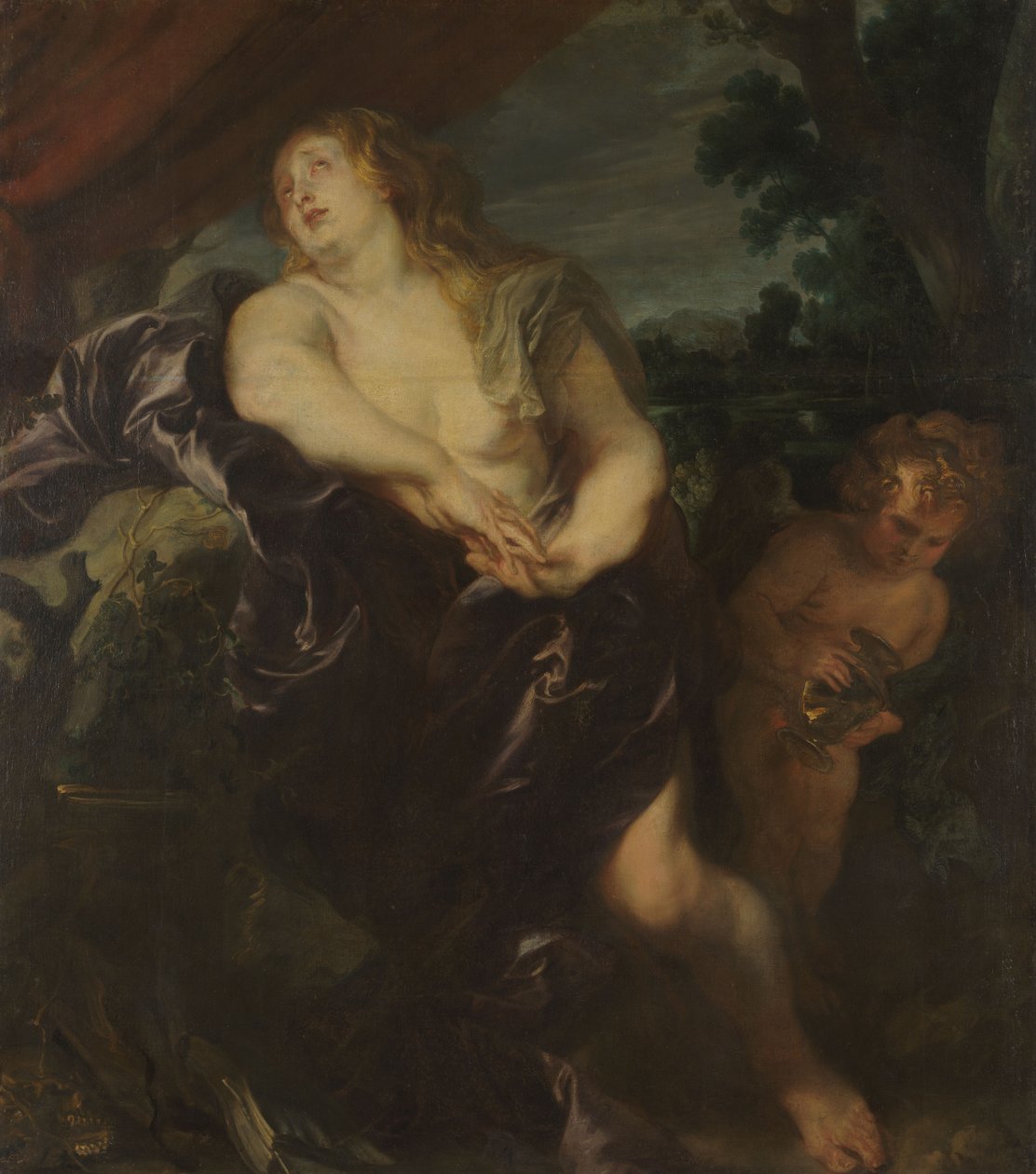 De boetvaardige Magdalena door Anthony van Dyck