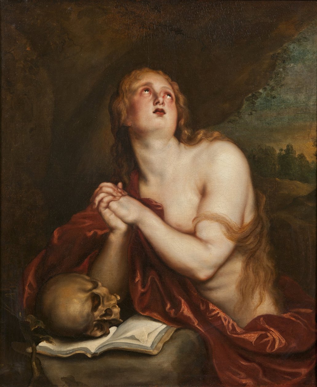 De boetvaardige heilige Maria Magdalena door Anthony van Dyck