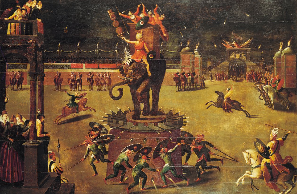 De olifanten carrousel door Antoine Caron