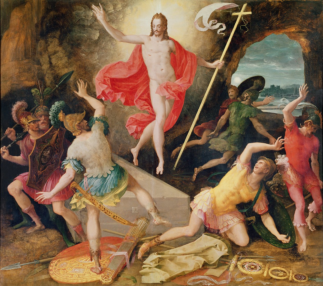 De opstanding van Christus, ca. 1594 door Antoine Caron