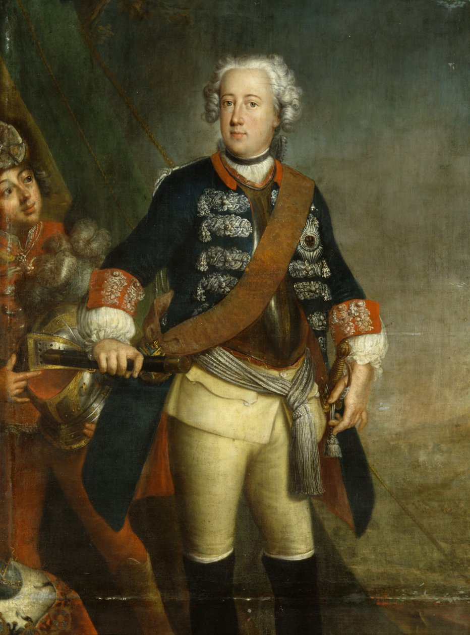 Frederik II als Koning door Antoine Pesne