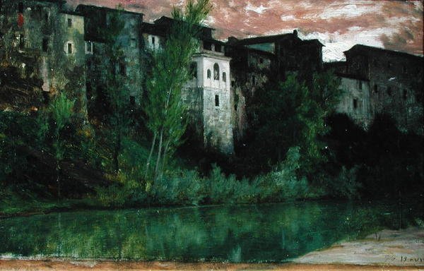 Terracina door Antoine Auguste Ernest Herbert or Hebert