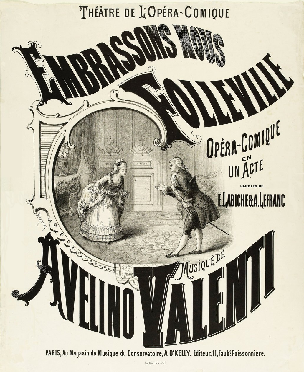 Laten we kussen, Folleville door Antoine Barbizet