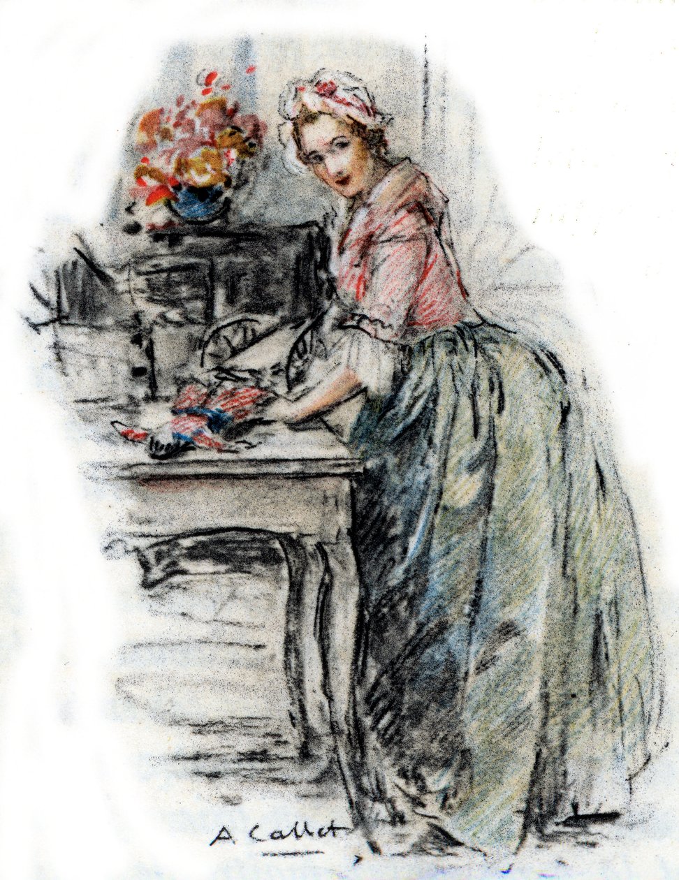 Portret van Charlotte door Antoine Calbet
