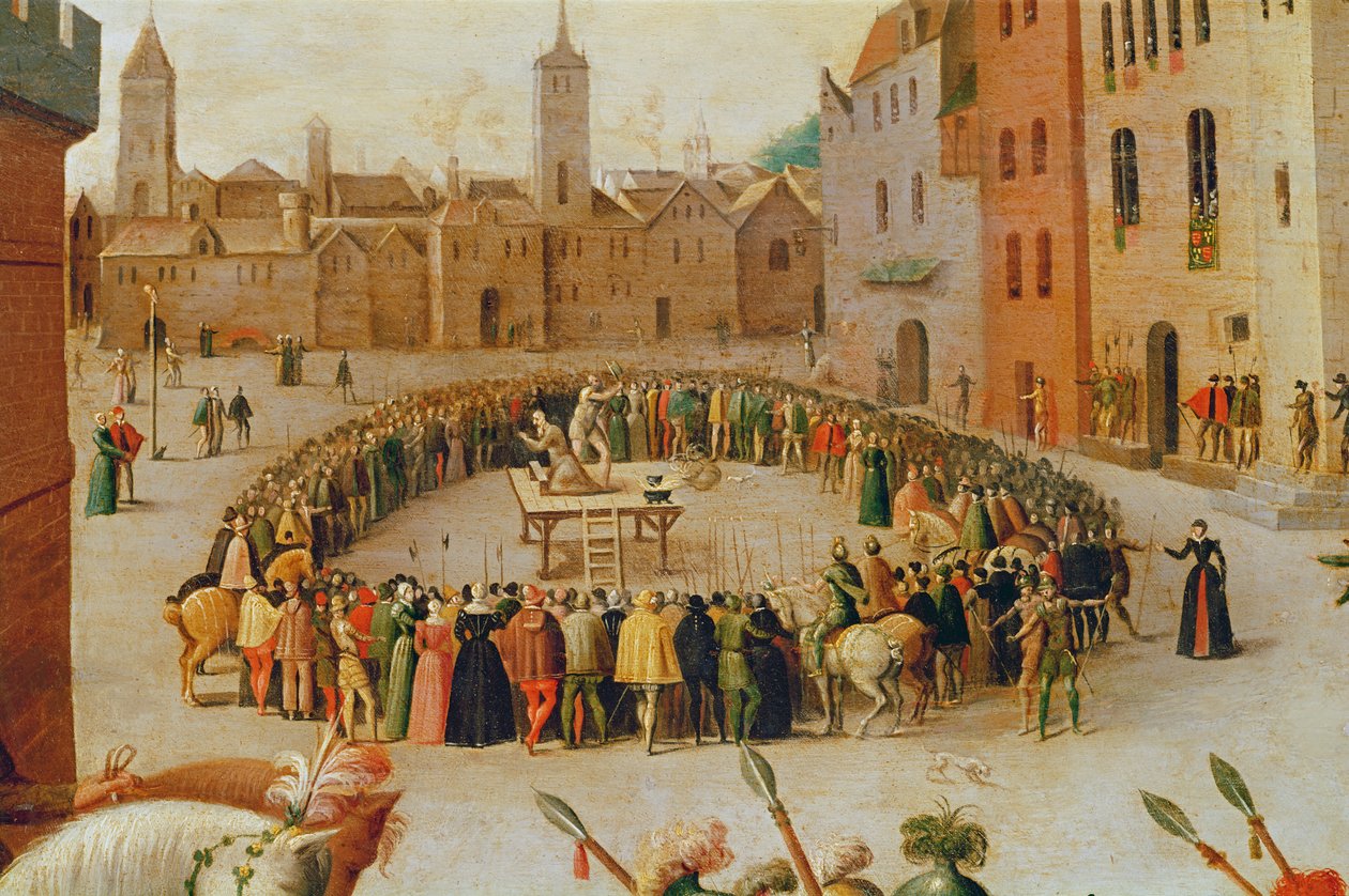De executie van Sir Thomas More in 1535 door Antoine Caron