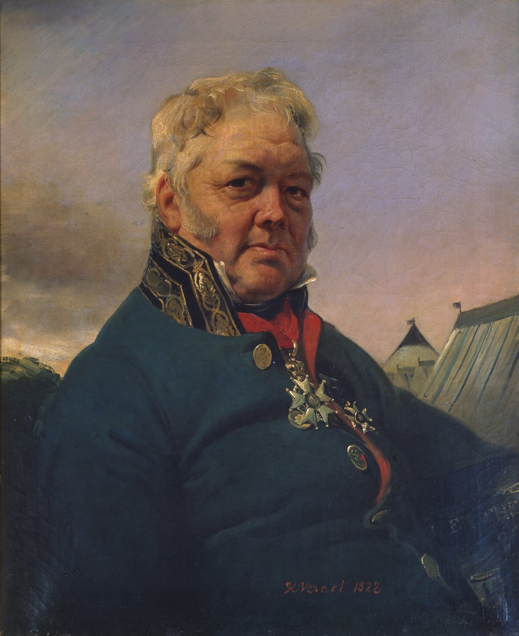 Baron Rene Nicolas Dufriche-Desgenettes (1762-1837) 1822 door Antoine Charles Horace Vernet