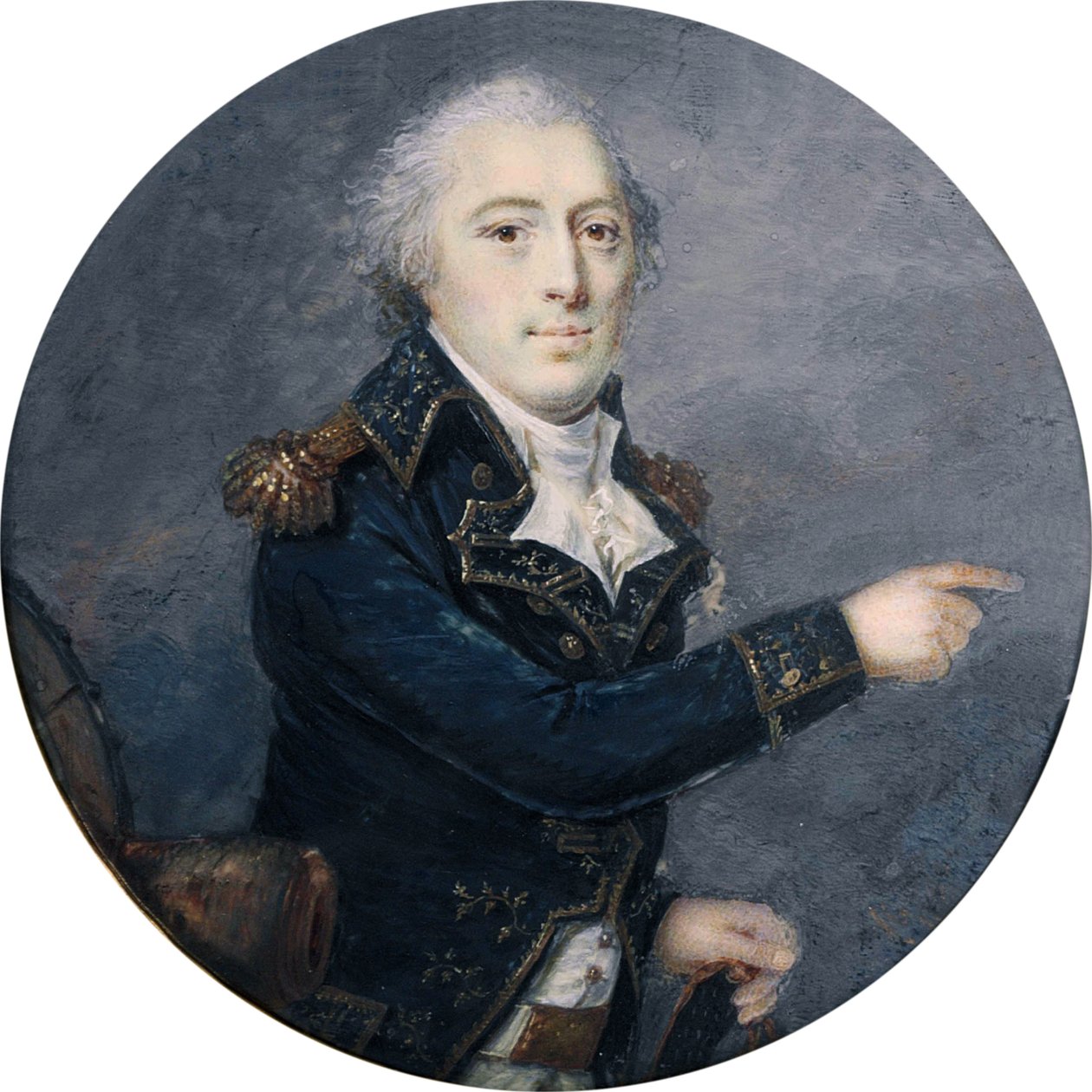 Generaal baron Thouvenot (1757-1817) door Antoine-Claude Fleury (fl circa 1790-1822) door Antoine Claude Fleury