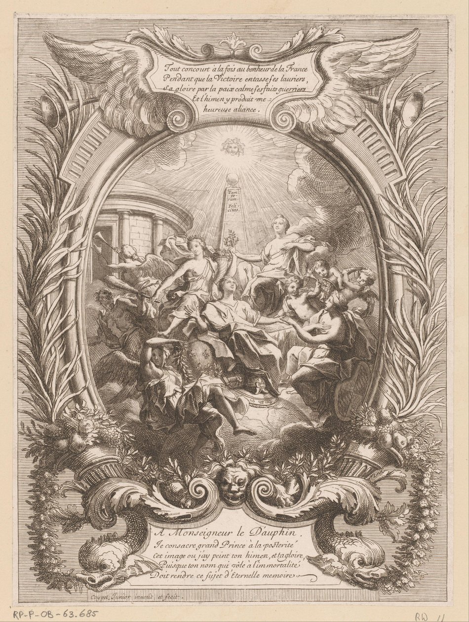 Allegorie op de roem van de Dauphin door Antoine Coypel