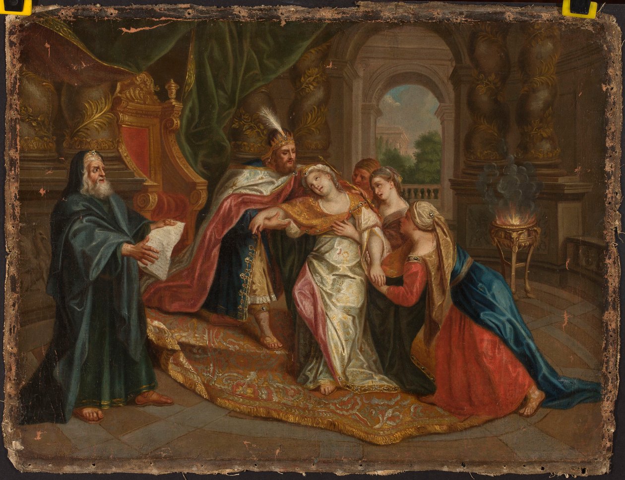 Esther en Ahasveros door Antoine Coypel