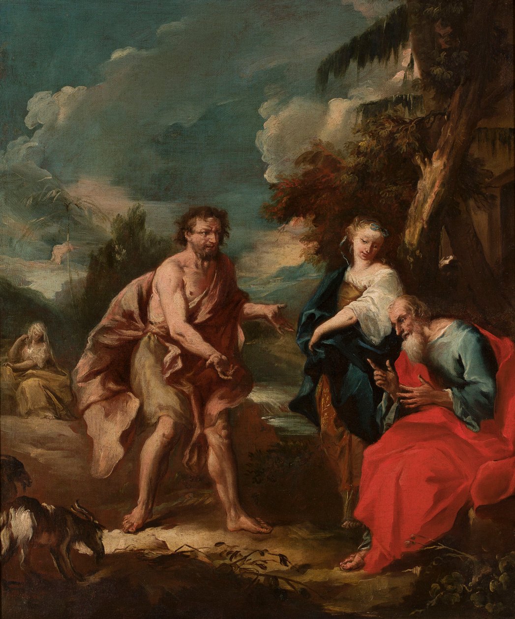 Jakob en Rachel door Antoine Coypel