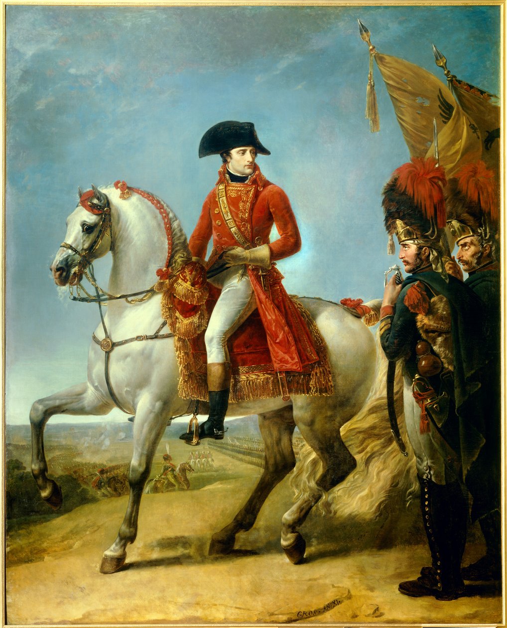 Ruiterportret van Napoleon Bonaparte (1769-1821) door Antoine Jean Gros