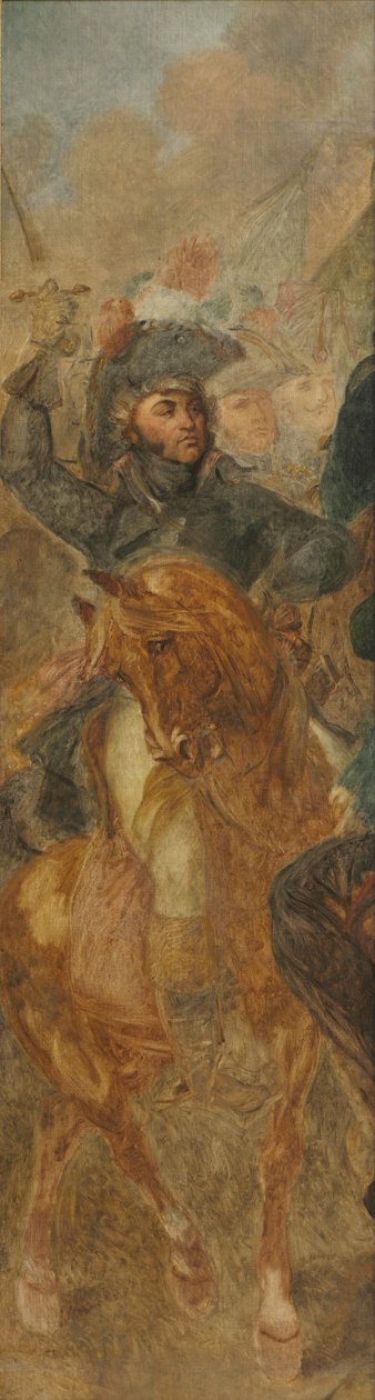 Generaal Jean-Baptiste Kléber Schets voor De Slag bij de Piramides, ca. 1835 door Antoine Jean Gros