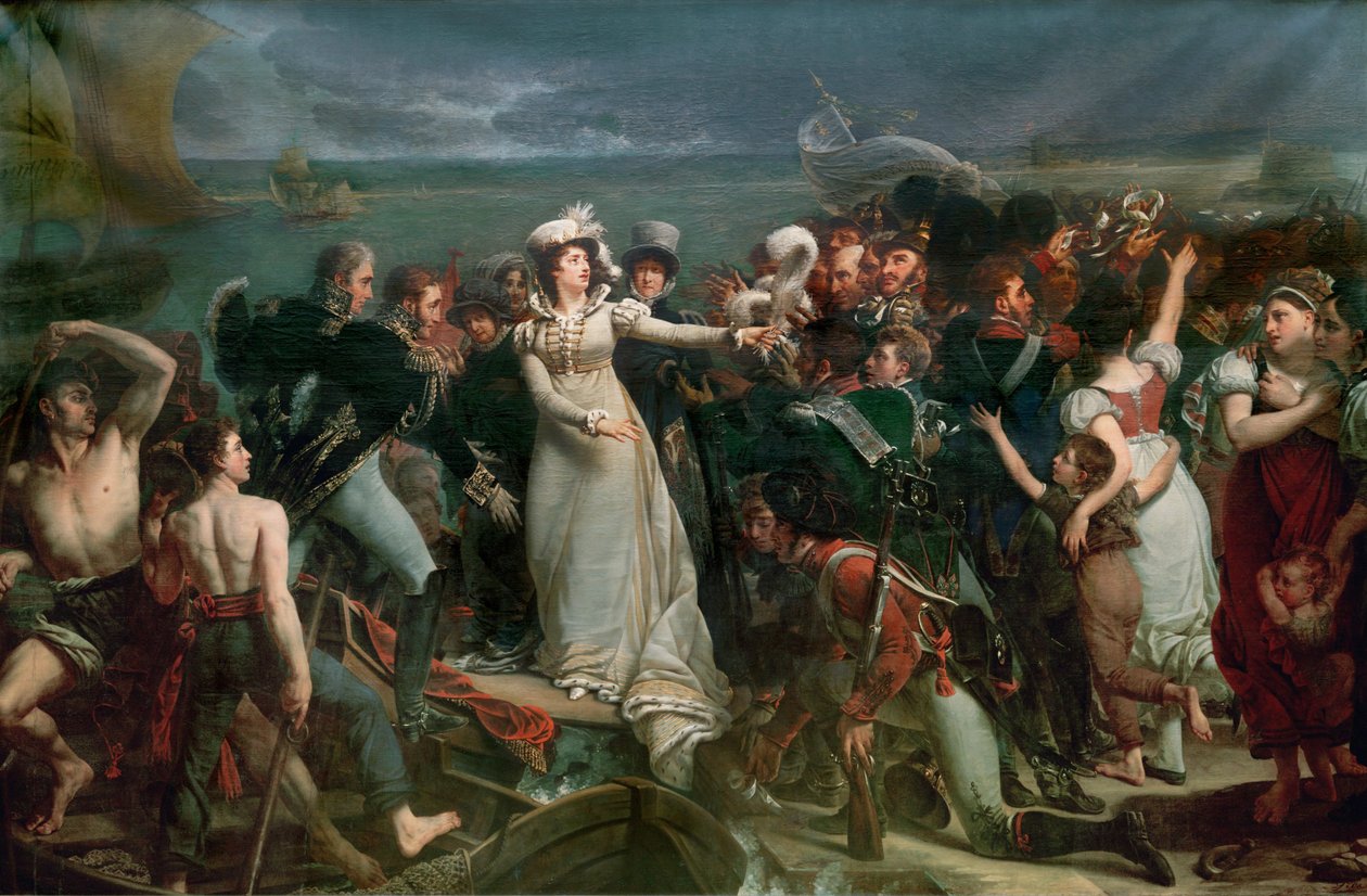 Marie Therese, hertogin van Angouleme ... (olieverf op doek) door Antoine Jean Gros