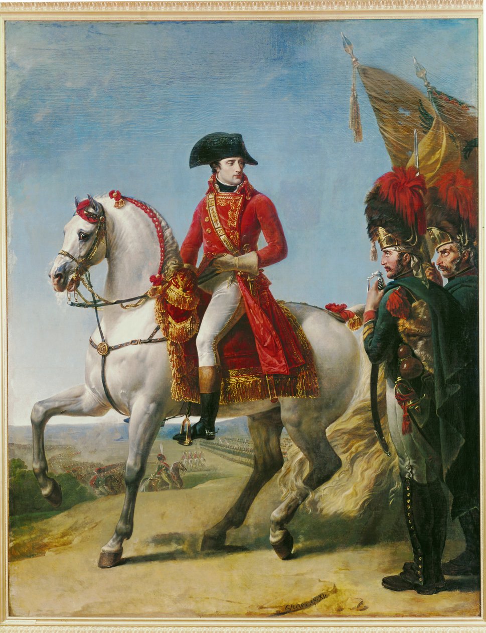 Napoleon Bonaparte, eerste consul, na de Slag bij Marengo ... door Antoine Jean Gros