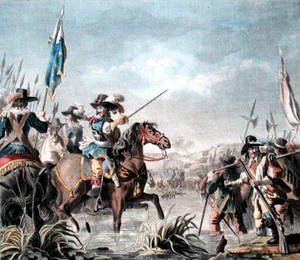 Overwinning van Staffarda (1690), gegraveerd door Jean Baptiste Morret door Antoine Louis Francois (after) Sergent Marceau