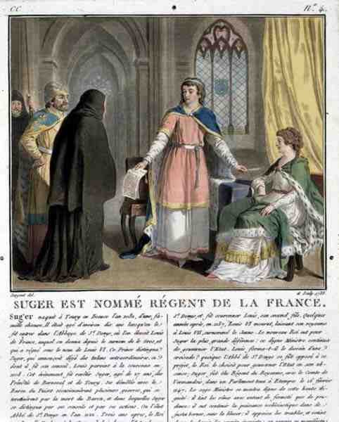 Abt Suger (1082-1152) wordt benoemd tot regent van Frankrijk, 1788 door Antoine Louis Francois Sergent Marceau