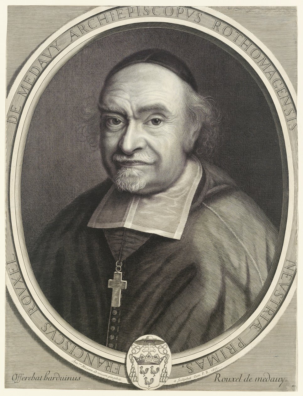 François Rouxel de Médavy, aartsbisschop van Rouen door Antoine Masson