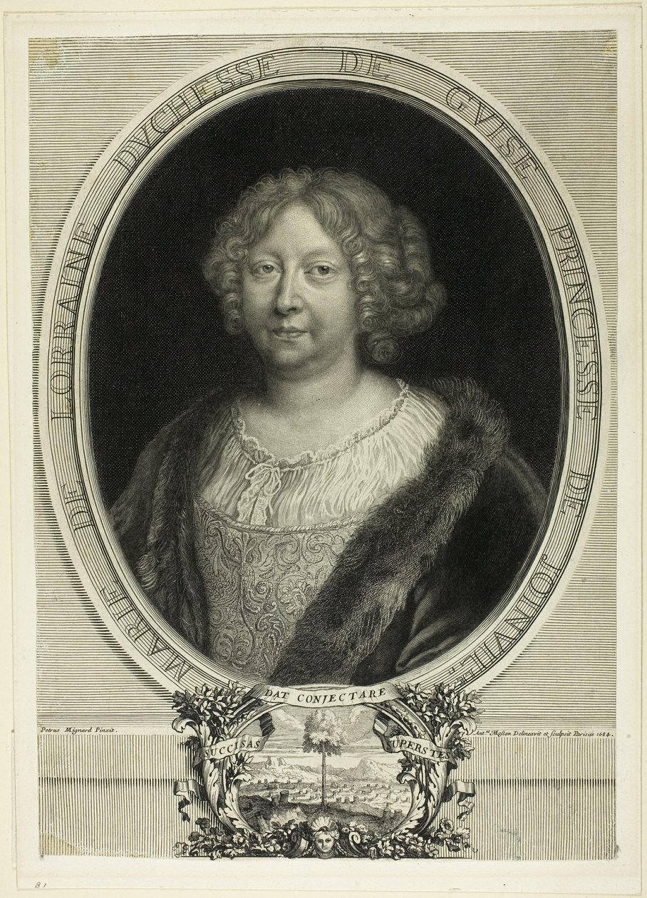 Marie de Lorraine, hertogin van Guise, prinses van Joinville door Antoine Masson
