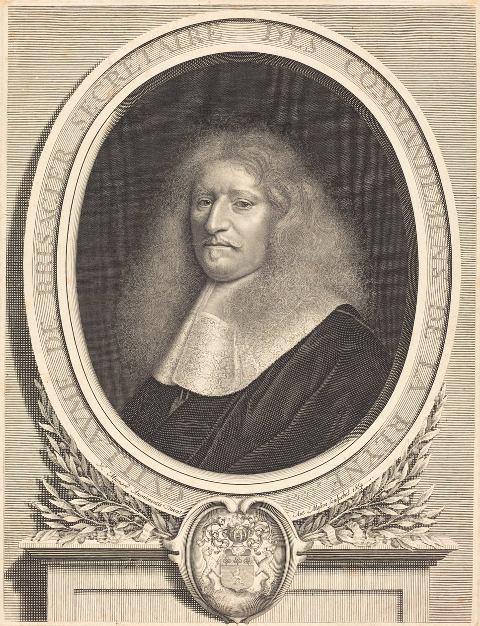 Guillaume de Brisacier door Antoine Masson after Nicolas Mignard
