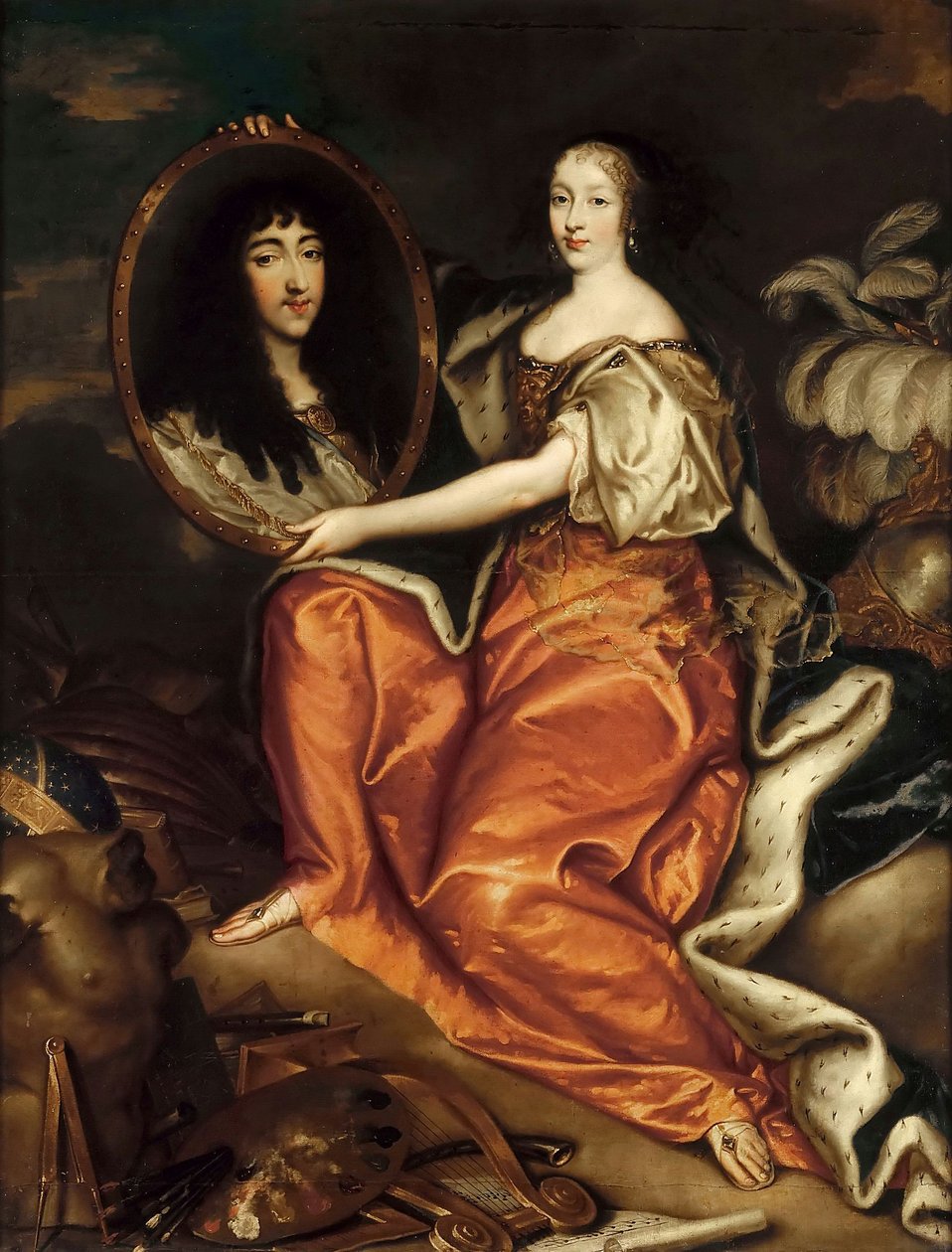 Henriette-Anne van Engeland, hertogin van Orléans, bekend als Madame (1644-1670) door Antoine Mathieu